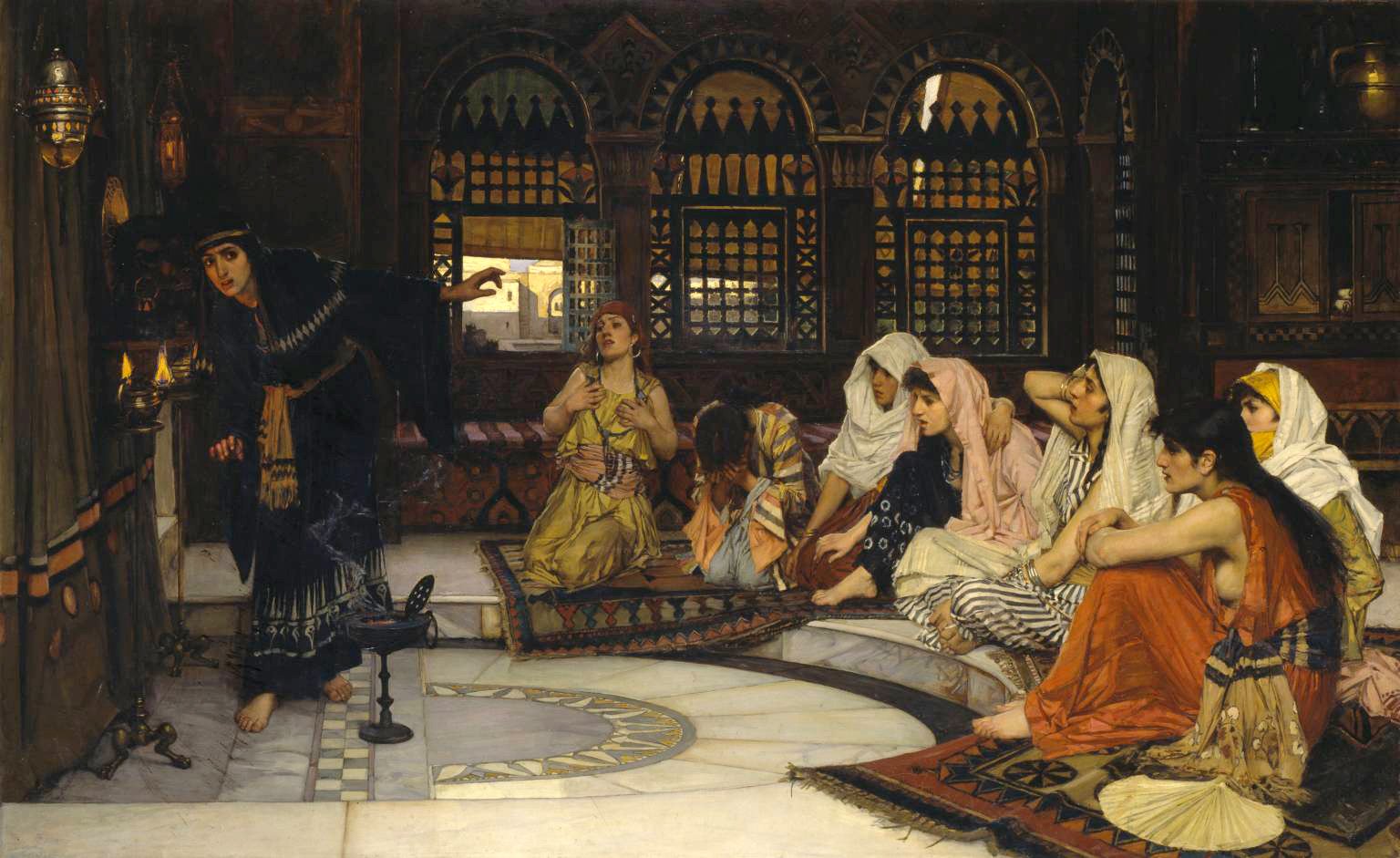painting consulting the oracle by waterhouse